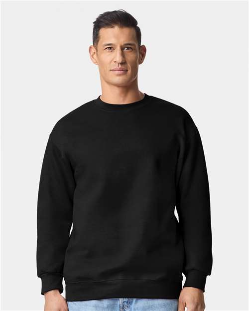 Gildan 19000, Unisex Hammer Maxweight Crewneck Sweatshirt, Pitch Black