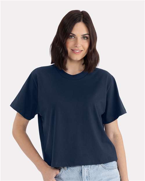 Next Level 7610, Women's Heavyweight Boxy Tee, Midnight Navy