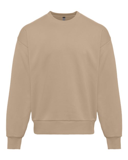 Next Level 9007, Unisex Heavyweight Crewneck Sweatshirt, Tan