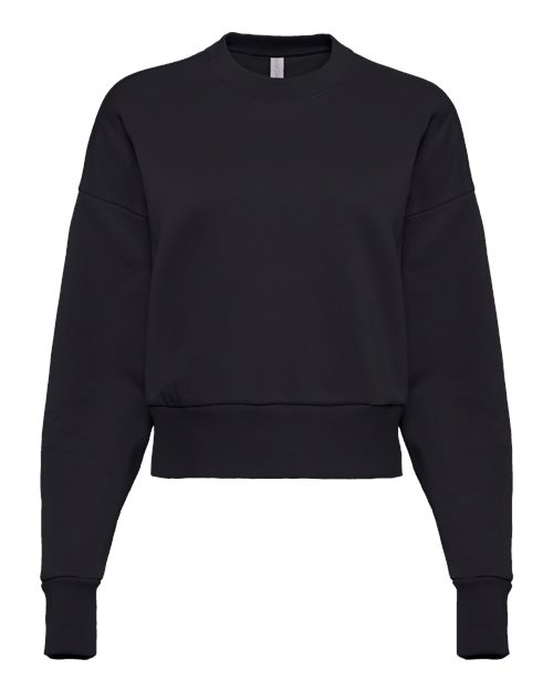 Next Level 9087, Women's Heavyweight Crewneck Sweatshirt, Black