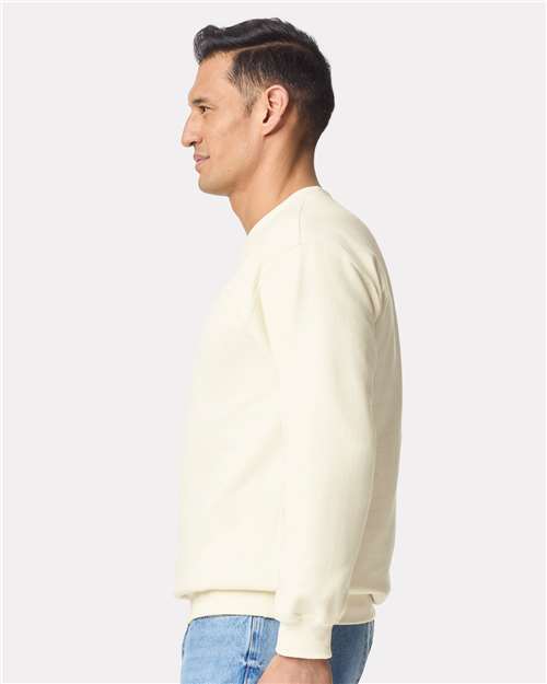 Gildan SF008, Unisex Softstyle Midweight Quarter-zip Sweatshirt, Off White
