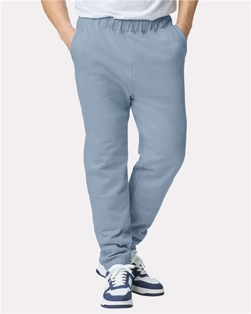 Gildan SF100, Unisex Softstyle Midweight Pocket Sweatpants, Stone Blue