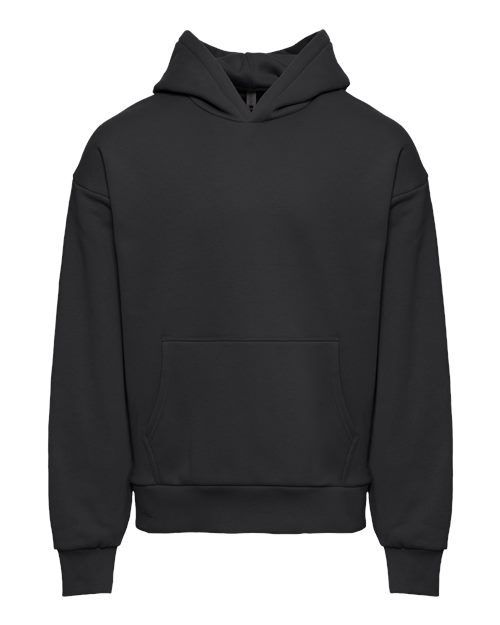 Next Level 9307, Unisex Heavyweight Fleece Hoodie Sweatshirt, Graphite Black