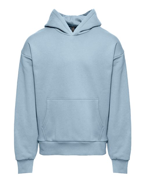 Next Level 9307, Unisex Heavyweight Fleece Hoodie Sweatshirt, Stonewash Denim