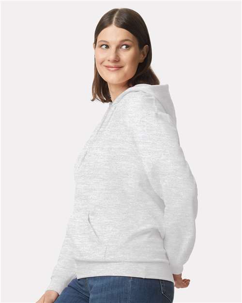 Gildan SF500 Unisex Softstyle® Midweight Hooded Sweatshirt Cotton Cotton-Poly Blend Fleece Hooded Insulated Jersey Midweight Moisture-Wicking Outerwear Pocket Polyester Regular Fit Spandex Sport / Athletic Super Heavyweight Sweatshirts & Fleece Tear-Away Label Tops Womens Womens Tops
