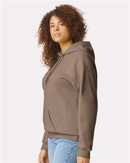 Gildan SF500 Unisex Softstyle® Midweight Hooded Sweatshirt Cotton Cotton-Poly Blend Fleece Hooded Insulated Jersey Midweight Moisture-Wicking Outerwear Pocket Polyester Regular Fit Spandex Sport / Athletic Super Heavyweight Sweatshirts & Fleece Tear-Away Label Tops Womens Womens Tops