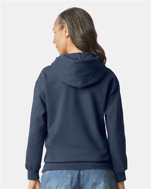 Gildan SF500 Unisex Softstyle® Midweight Hooded Sweatshirt Cotton Cotton-Poly Blend Fleece Hooded Insulated Jersey Midweight Moisture-Wicking Outerwear Pocket Polyester Regular Fit Spandex Sport / Athletic Super Heavyweight Sweatshirts & Fleece Tear-Away Label Tops Womens Womens Tops