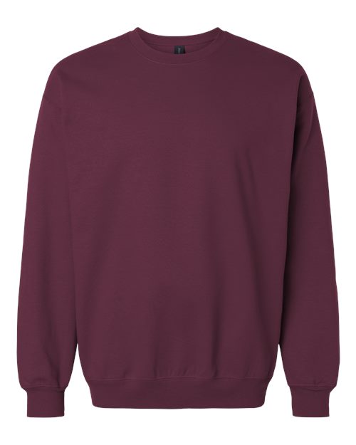 Gildan SF000 Unisex Softstyle® Midweight Crewneck Sweatshirt Cotton Cotton-Poly Blend Crewneck Fleece Midweight Moisture-Wicking Outerwear Polyester Regular Fit Spandex Sport / Athletic Super Heavyweight Sweatshirts & Fleece Tear-Away Label Tops Womens Womens Tops
