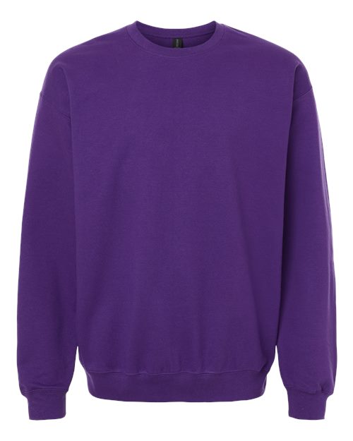 Gildan SF000 Unisex Softstyle® Midweight Crewneck Sweatshirt Cotton Cotton-Poly Blend Crewneck Fleece Midweight Moisture-Wicking Outerwear Polyester Regular Fit Spandex Sport / Athletic Super Heavyweight Sweatshirts & Fleece Tear-Away Label Tops Womens Womens Tops