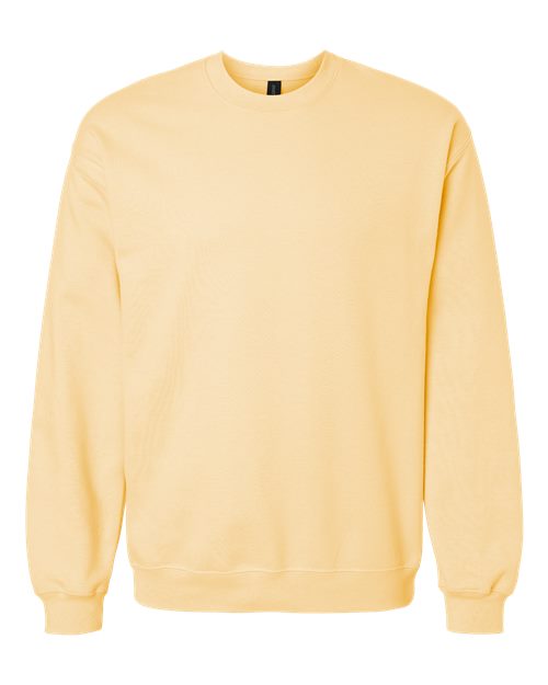 Gildan SF000 Unisex Softstyle® Midweight Crewneck Sweatshirt Cotton Cotton-Poly Blend Crewneck Fleece Midweight Moisture-Wicking Outerwear Polyester Regular Fit Spandex Sport / Athletic Super Heavyweight Sweatshirts & Fleece Tear-Away Label Tops Womens Womens Tops