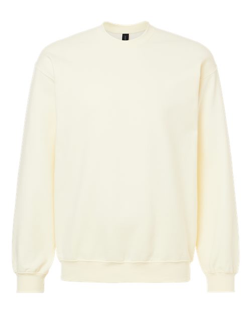Gildan SF000 Unisex Softstyle® Midweight Crewneck Sweatshirt Cotton Cotton-Poly Blend Crewneck Fleece Midweight Moisture-Wicking Outerwear Polyester Regular Fit Spandex Sport / Athletic Super Heavyweight Sweatshirts & Fleece Tear-Away Label Tops Womens Womens Tops