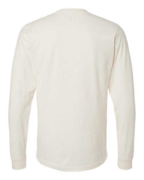 M&O 4501, Fine Jersey Long Sleeve T-shirt, Natural