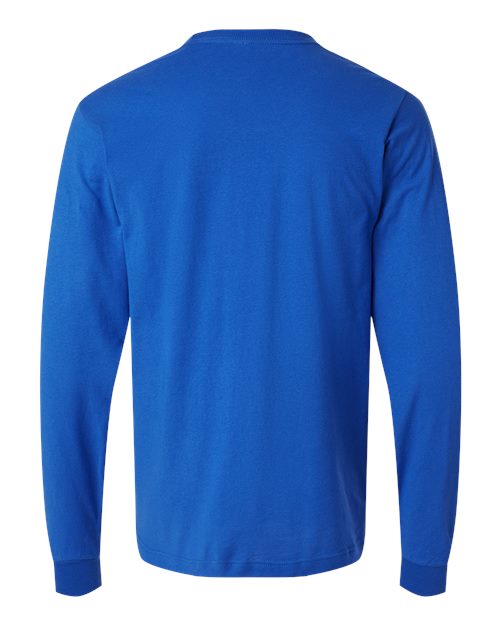 M&O 4501, Fine Jersey Long Sleeve T-shirt, Royal