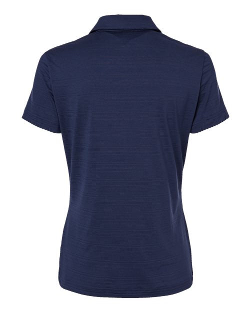 Adidas A707, Women's Textured Stripe Polo, Dark Blue