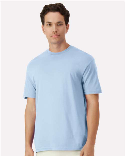Gildan 3000, Unisex Light Cotton T-shirt, Light Blue