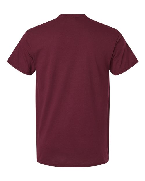 Gildan 3000, Unisex Light Cotton T-shirt, Maroon