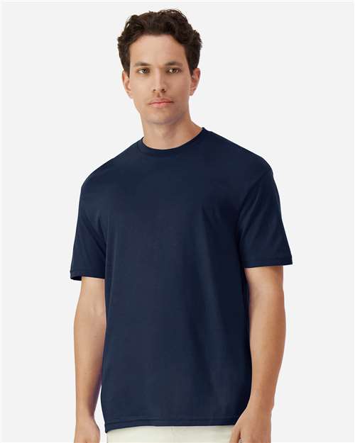 Gildan 3000, Unisex Light Cotton T-shirt, Navy