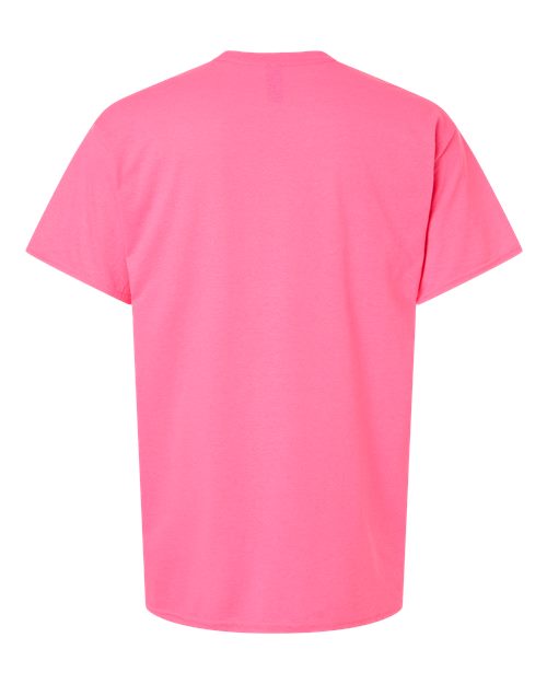 Gildan 3000, Unisex Light Cotton T-shirt, Safety Pink