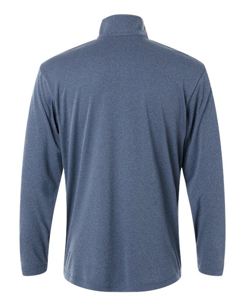 AllPro 41870, Men's Pro-lock Performance Quarter-zip Pullover, Heather Navy