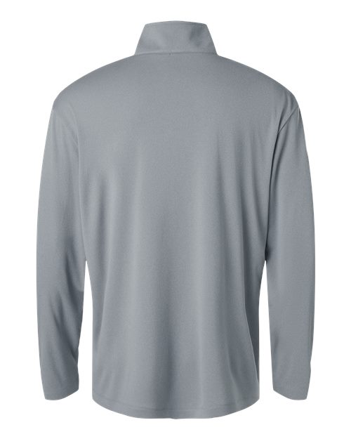 AllPro 41870, Men's Pro-lock Performance Quarter-zip Pullover, Heather Steel