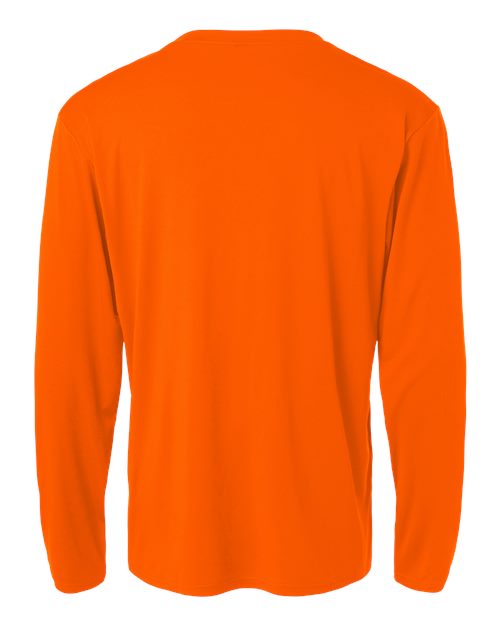 AllPro 48400, Unisex Pro-lock Performance Long Sleeve T-shirt, Neon Orange