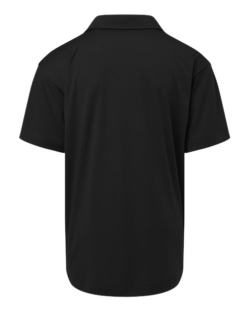 AllPro 41800Y, Youth Pro-lock Performance Polo, Black