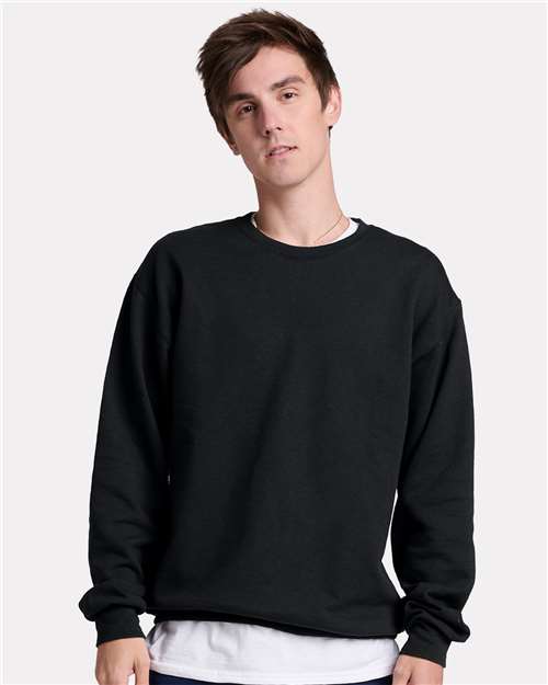 Unisex Ultimate CVC Crewneck Sweatshirt - - 12545 Black Ink 01735 2025 Fleece and Outerwear 7-7.9 oz Cotton Cotton - Ringspun Crewneck Fleece Fleece - Premium - Crew IC48MR JERZEES Mens & Unisex Moisture-Management Playbook - School & Team Back to School K-12 Playbook - School & Teams Playbook Summer to School Polyester Preshrunk Pullovers Sustainable Materials Sweatshirts Sweatshirts & Fleece Tear Away Tops