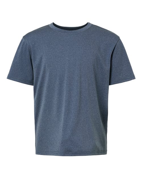 AllPro 48000Y, Youth Pro-lock Performance T-shirt, Heather Navy