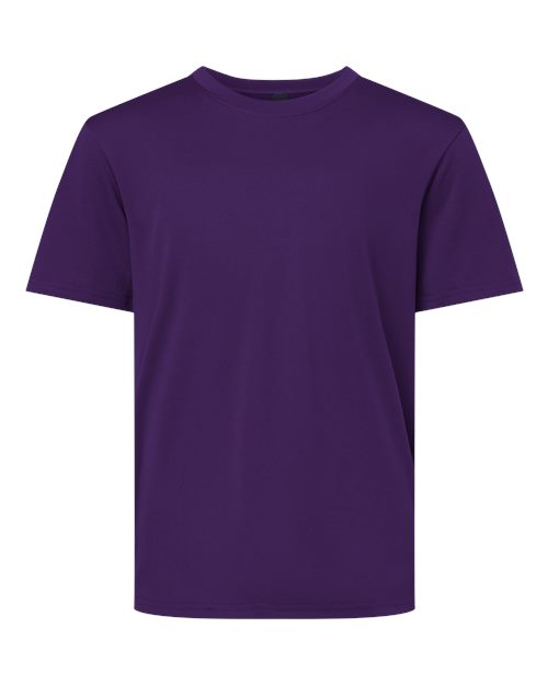 AllPro 48000Y, Youth Pro-lock Performance T-shirt, Purple