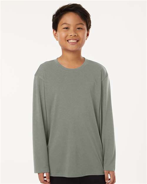 Youth Pro-Lock Performance Long Sleeve T-Shirt - - 12548 Greystone 00996 48400Y AllPro AllPro Pro-Lock Camps Get the Look - AllPro - 2 Long Sleeves New Polyester Polyester - 100% S&S Exclusive Brands Say Yes to S&S Side Seams Socially Conscious Manufacturing Summer Style Guide 2024 - Camps Sustainable Manufacturing Sustainable Styles T-Shirts T-Shirts - Long Sleeve Tear Away Tops Triple Threat Essentials Youth