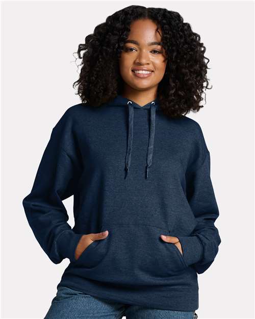Unisex Ultimate CVC Hooded Sweatshirt - - 12546 Indigo Heather 01835 2025 Fleece and Outerwear 7-7.9 oz Cotton Cotton - Ringspun Drawstring Festival Styles Fleece Fleece - Premium - Hood FSG Fundraisers and Fun Runs Hooded IC49MR JERZEES Mens & Unisex Moisture-Management Playbook - Corporate Playbook - Corporate Fun in the Sun Events Playbook Summer to School Pockets Polyester Preshrunk Pullovers Sustainable Materials Sweatshirts Sweatshirts & Fleece Tops