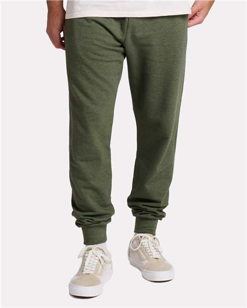Unisex Ultimate CVC Joggers - - 12551 Military Green Heather 01935 7-7.9 oz Bottoms Classic & Joggers IC50MPR JERZEES Mens & Unisex Pants Sustainable Materials Sweatpants