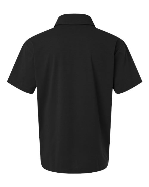 AllPro 41SP0, Men's Pro-flex Sorona Polo, Black