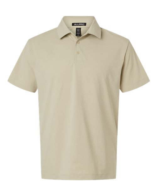 AllPro 41SP0, Men's Pro-flex Sorona Polo, Sand