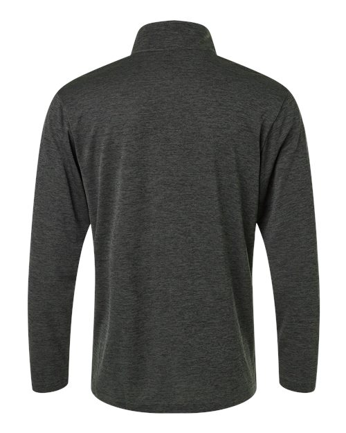 AllPro 4HM700, Men's Pro-lock Performance Mélange Quarter-zip Pullover, Black Melange
