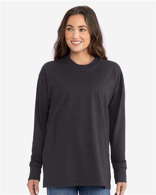 Next Level 7211, Unisex Heavyweight Long Sleeve Tee, Graphite Black