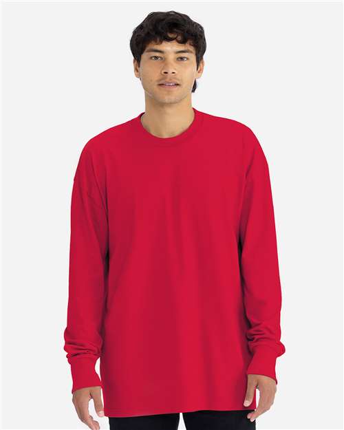 Next Level 7211, Unisex Heavyweight Long Sleeve Tee, Red