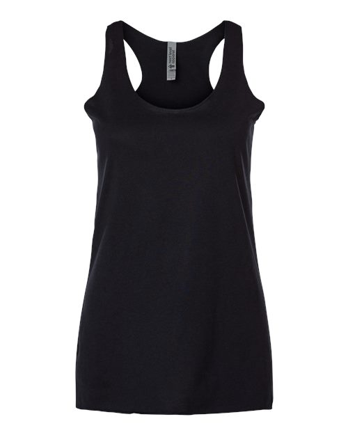 Next Level 6733, Women’s Triblend Racerback Tank, Black