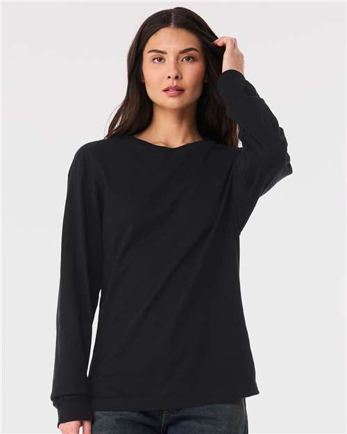 BELLA + CANVAS 3511, 6 Oz. Heavyweight Long Sleeve Tee, Vintage Black
