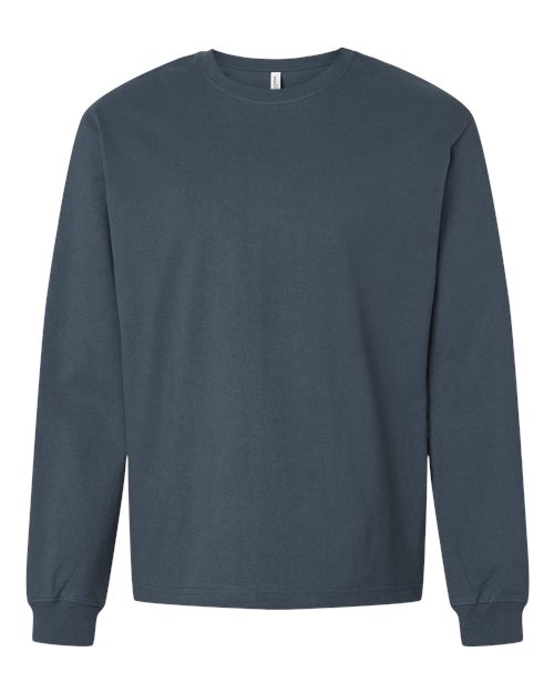 BELLA + CANVAS 4651, Unisex 7.5 Oz Heavyweight Long Sleeve Tee, Vintage Navy