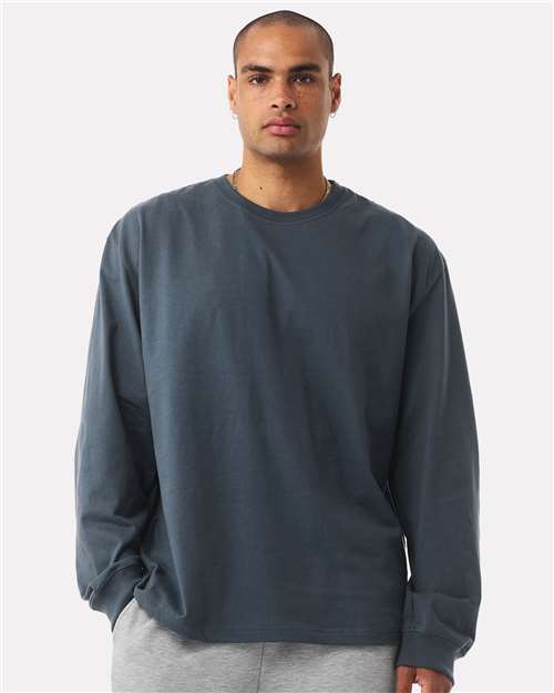BELLA + CANVAS 4651, Unisex 7.5 Oz Heavyweight Long Sleeve Tee, Vintage Navy