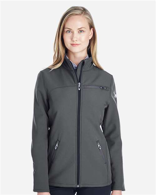 Women's Transport Soft Shell Jacket - - 12718 Polar White 187337 442A0 AB Retail Exclusive Brands CA New ab Full-Zips Jackets New AB Outerwear S&S Deep Deals S&S Exclusive Brands Spandex Spyder Womens Zips