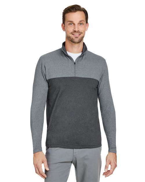 Men's Spyre Flex Colorblock Quarter-Zip Pullover - - 12755 Polar Frost Black Frost 501A0 AB Retail Exclusive Brands CA New ab Jackets Mens & Unisex New AB Performance Pullovers Quarter-Zips S&S Deep Deals S&S Exclusive Brands S18024 Spandex Spyder Tops Zips