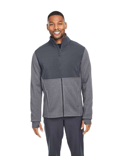 Men's Pursuit Jacket - - 12764 Black Heather Polar 461A0 AB Retail Exclusive Brands CA New ab Fleece Jackets Mens & Unisex New AB Outerwear S&S Deep Deals S&S Exclusive Brands S17298 Spyder Thumbholes Visible Logos