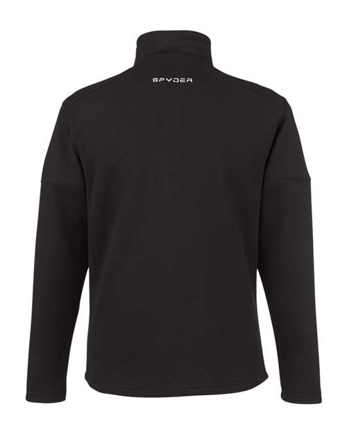 Spyder S18068, Men's Constant Canyon Quarter-zip Pullover, Black