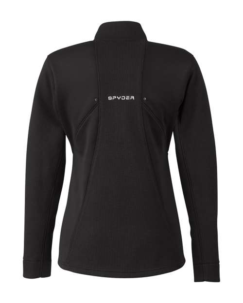 Spyder S18092, Women's Constant Canyon Quarter-zip Pullover, Black