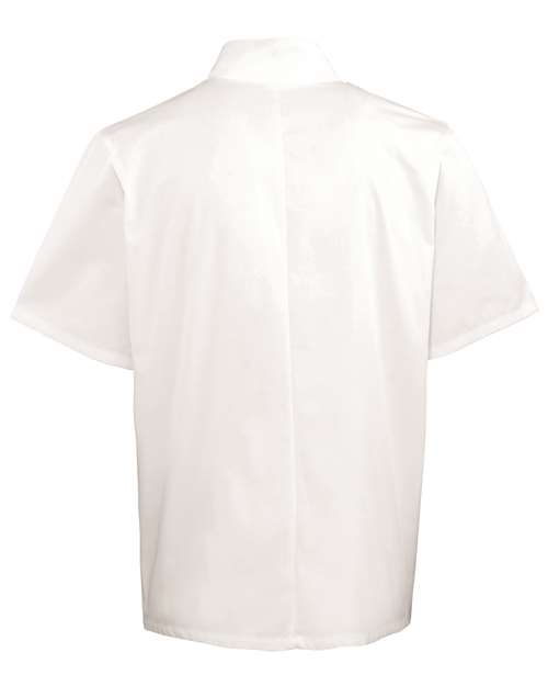 Artisan Collection by Reprime RP664, Unisex Ten Studded Front Short Sleeve Chef Coat, White