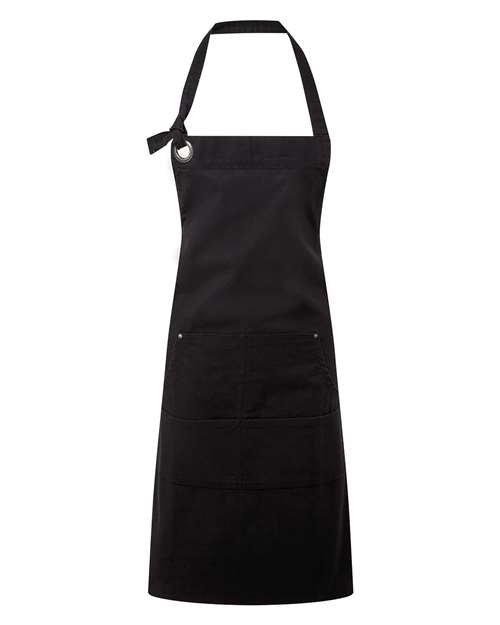 Artisan Collection by Reprime RP137, Calibre Heavy Cotton Canvas Pocket Apron, Black