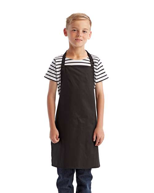 Artisan Collection by Reprime RP149, Youth Recycled Apron, Black