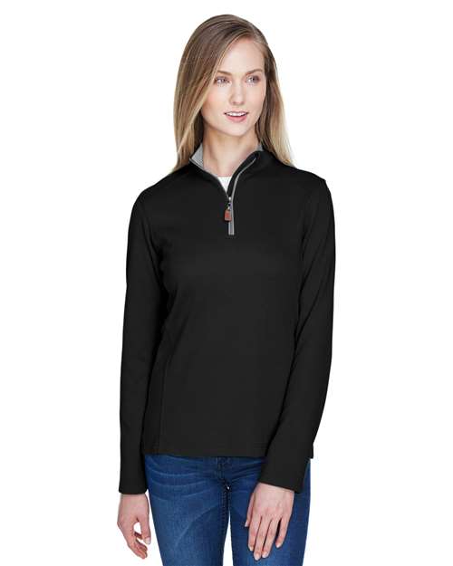 Women's DRYTEC20™ Performance Quarter-Zip Pullover - - 13181 Black Grey Heather Graphite 661B2 7-7.9 oz AB Exclusive Brands CA New ab Cotton - 100% Devon & Jones DG479W Long Sleeves Moisture-Management New AB Performance Polos & Knits Pullovers Quarter-Zips S&S Deep Deals S&S Exclusive Brands Tops Womens Wrinkle Free Zips